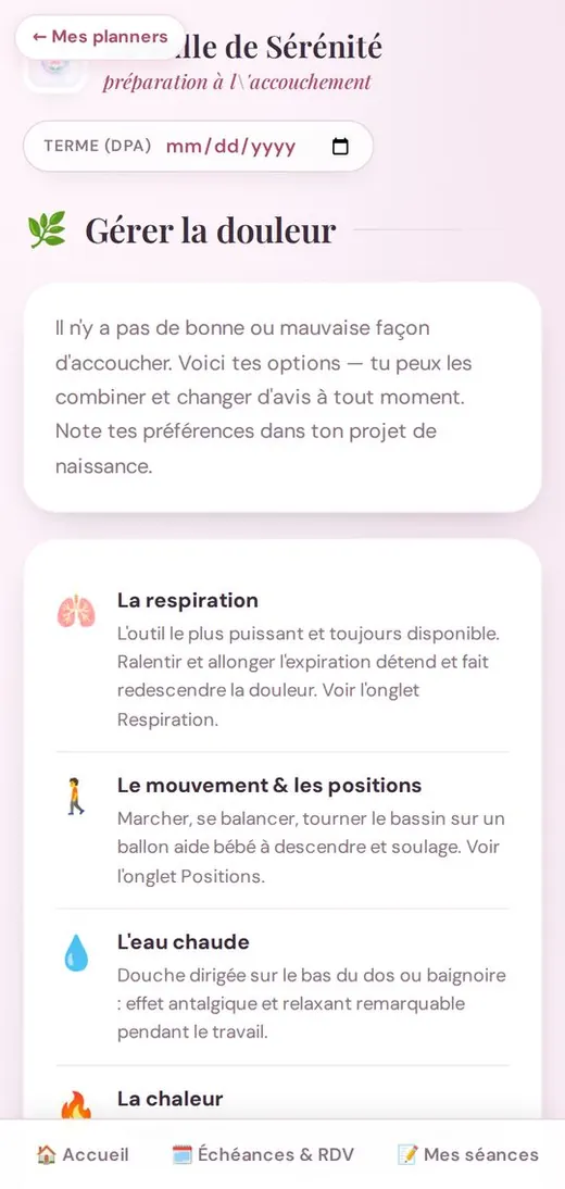 Gerer la douleur
