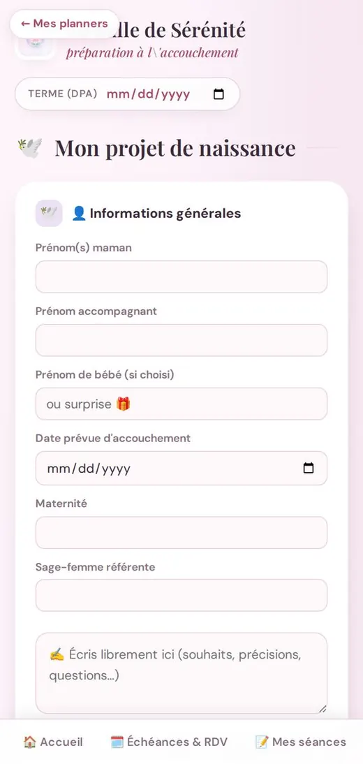 Projet de naissance