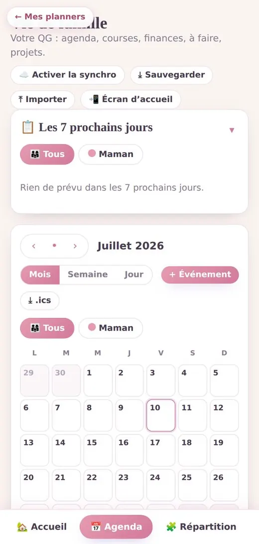 02 agenda partage